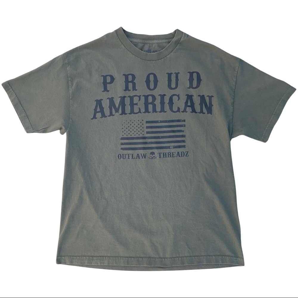 Outlaw Threadz Proud American T-Shirt Size XL